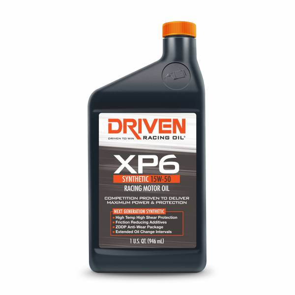 Driven Racing Oil - XP6 15W-50 Synthetic Racing Oil