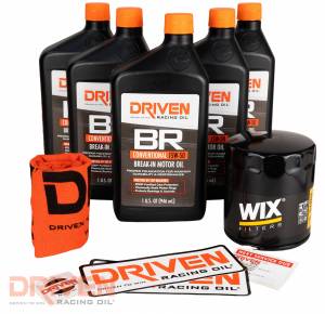 Break-In Oil Kit 1964 - 1998 Chevrolet V8 4.3L 262 CID - 6.6L 400 CID Gen I Small Block 5 Quarts of BR 15W-50