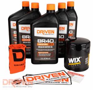 Break-In Oil Kit 1964 - 1998 Chevrolet V8 4.3L 262 CID - 6.6L 400 CID Gen I Small Block 5 Quarts BR40 10W-40