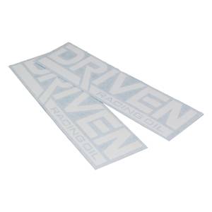 Driven 8" White Die Cut Decal 